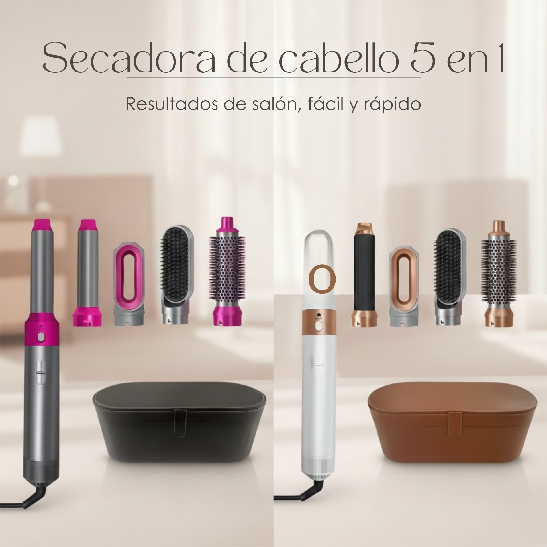 Secadora de cabello 5 en 1 | Set de 7 piezas | Multicolor | MultiStyler Pro 5 in 1